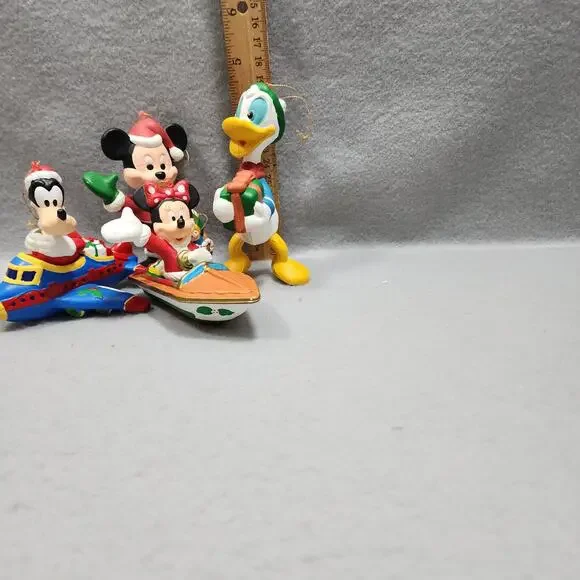 Vintage Mickey & Minnie Mouse Goofy And Donald Duck Christmas Holiday Ornaments - Picture 13 of 16